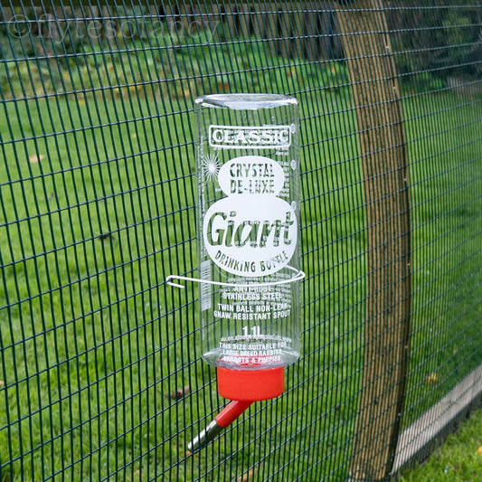Rabbit & Guinea Pig Giant Drinking Water Bottle (1.1L) - Indoor Outdoors