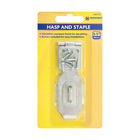 Security Hasp and Staple Lock (2 Sizes Available)