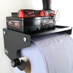 MegaMaxx UK™ Blue Roll Holder & Dispenser with Shelf - Indoor Outdoors