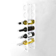 Wall Mount Wine Rack - 7 Bottle Capacity - White