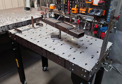 Welding Jig placed on top ready for manufacturing products