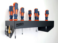 MegaMaxx UK™ Wall Mountable Screwdriver Storage Rack