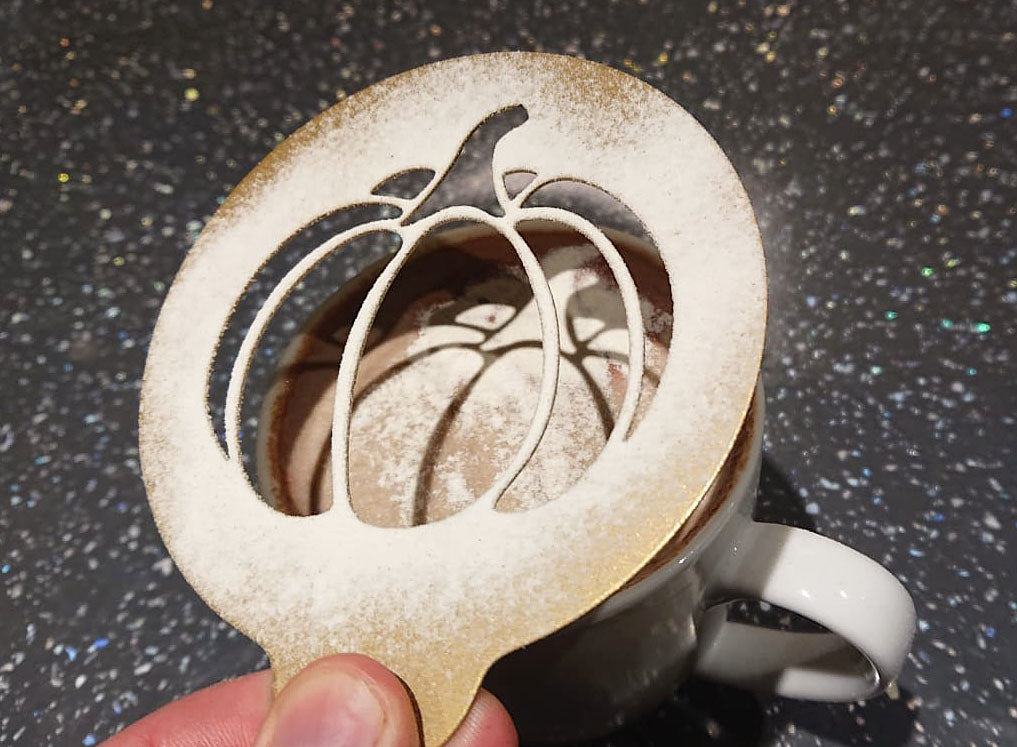 Coffee Stencil Closeup