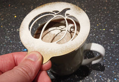 Coffee Stencil Closeup