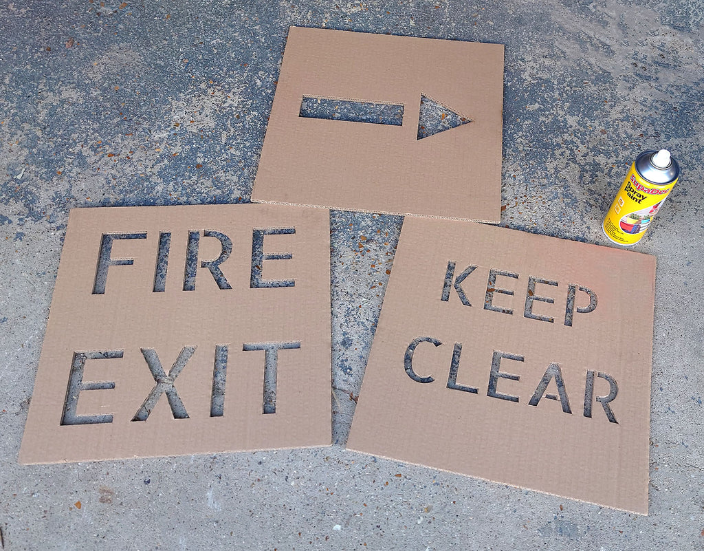 Health and Safety Floor Stencils for Floor Marking