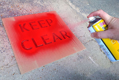 MegaMaxx UK™ Floor Marking Health & Safety Stencils - Indoor Outdoors