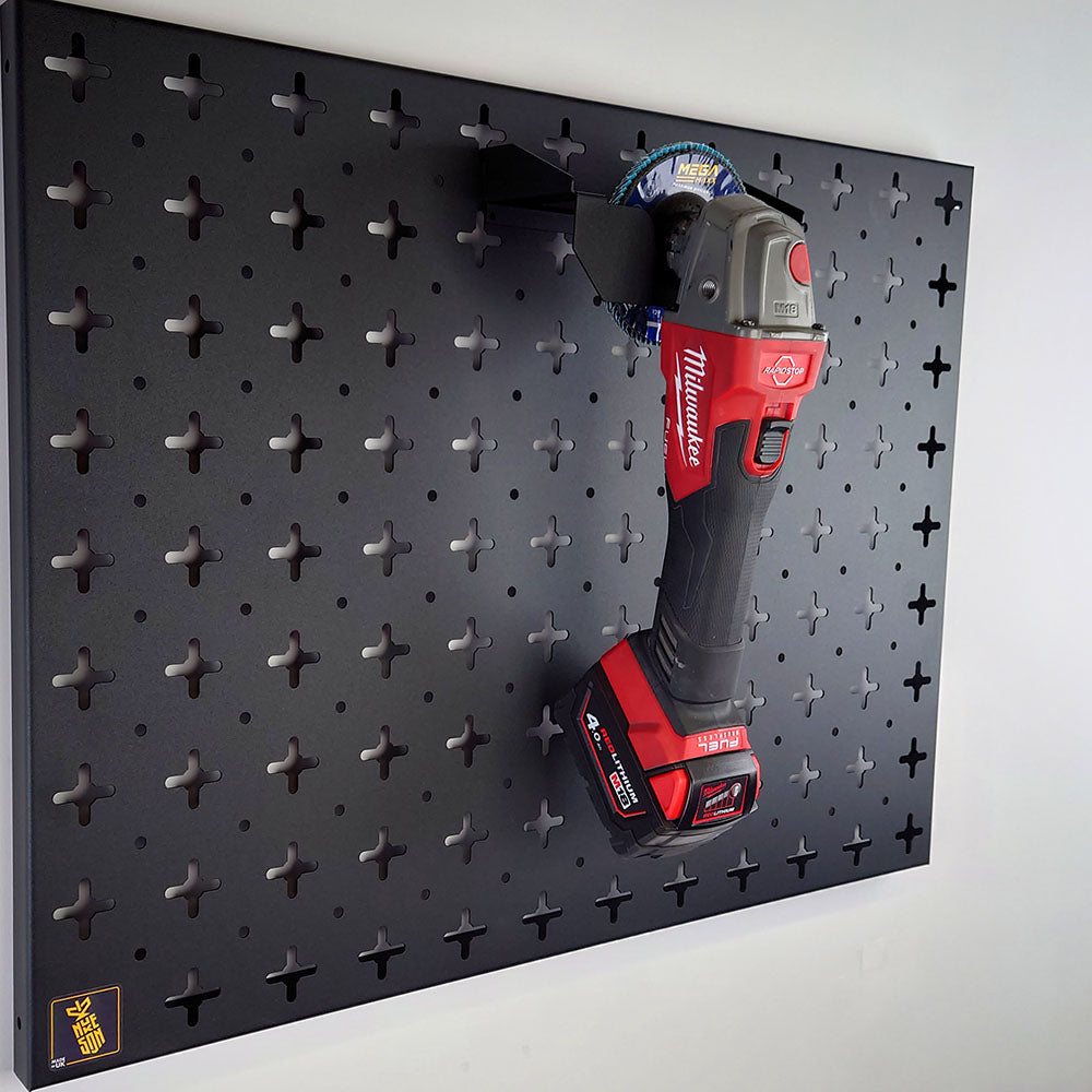 Nukeson Tool Wall - Angle Grinder Bracket Attachment - Indoor Outdoors