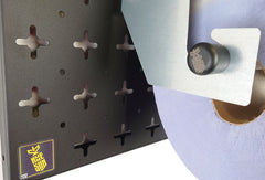 Nukeson Tool Wall - Tear-Away Blue Roll Holder with Shelf Attachment