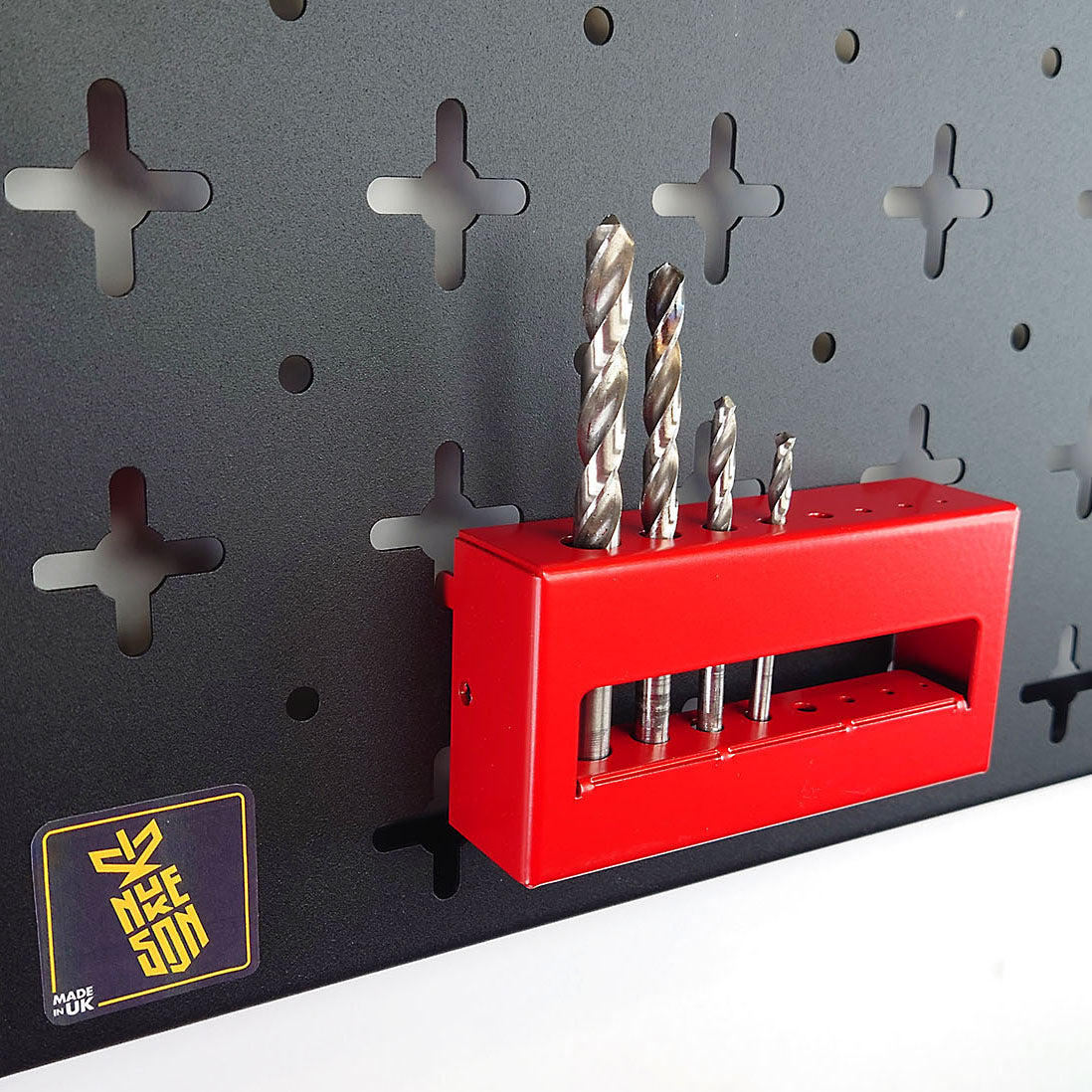 Nukeson Tool Wall - Drill Bit Holder Attachment - Indoor Outdoors