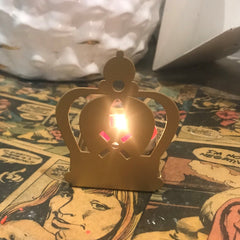 Royal Crown Tea Light & Candle Holder