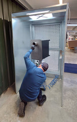 Nukeson Industrial Spray Booth with Full Height Opening - Indoor Outdoors