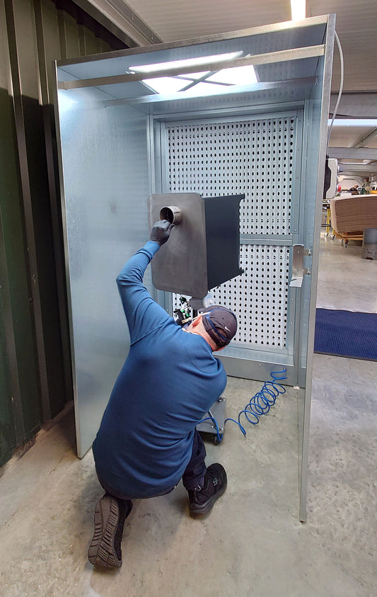 Nukeson Industrial Spray Booth with Full Height Opening