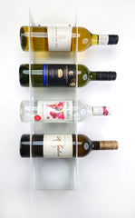 Wall Mount Wine Rack - 5 Bottle Capacity - White