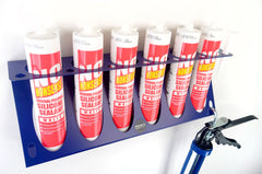 MegaMaxx UK™ Wall Mounted Silicone Tube Rack for Vans, Workshops & Sheds