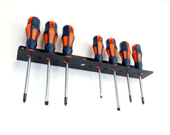 Lower view looking up a Screwdrivers in a Rack