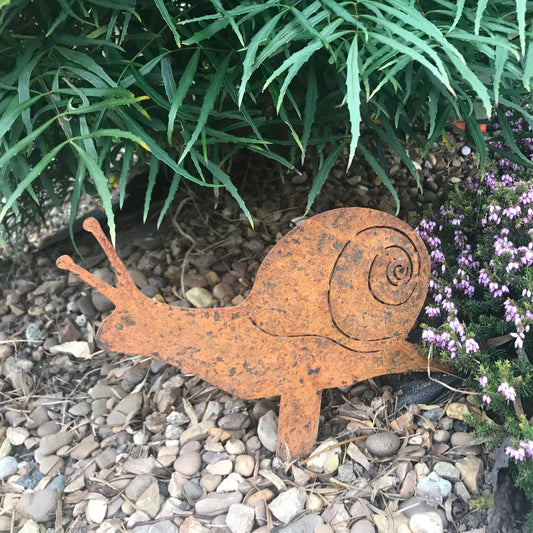 Bellamy Rustic Steel Snail Ornament - Indoor Outdoors
