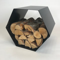 Volcann™ Hexagon Firewood Log Store - Indoor Outdoors