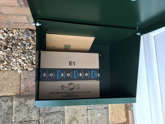 Small Lockable Parcel Box for Secure Deliveries - Indoor Outdoors