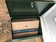 Small Lockable Parcel Box for Secure Deliveries