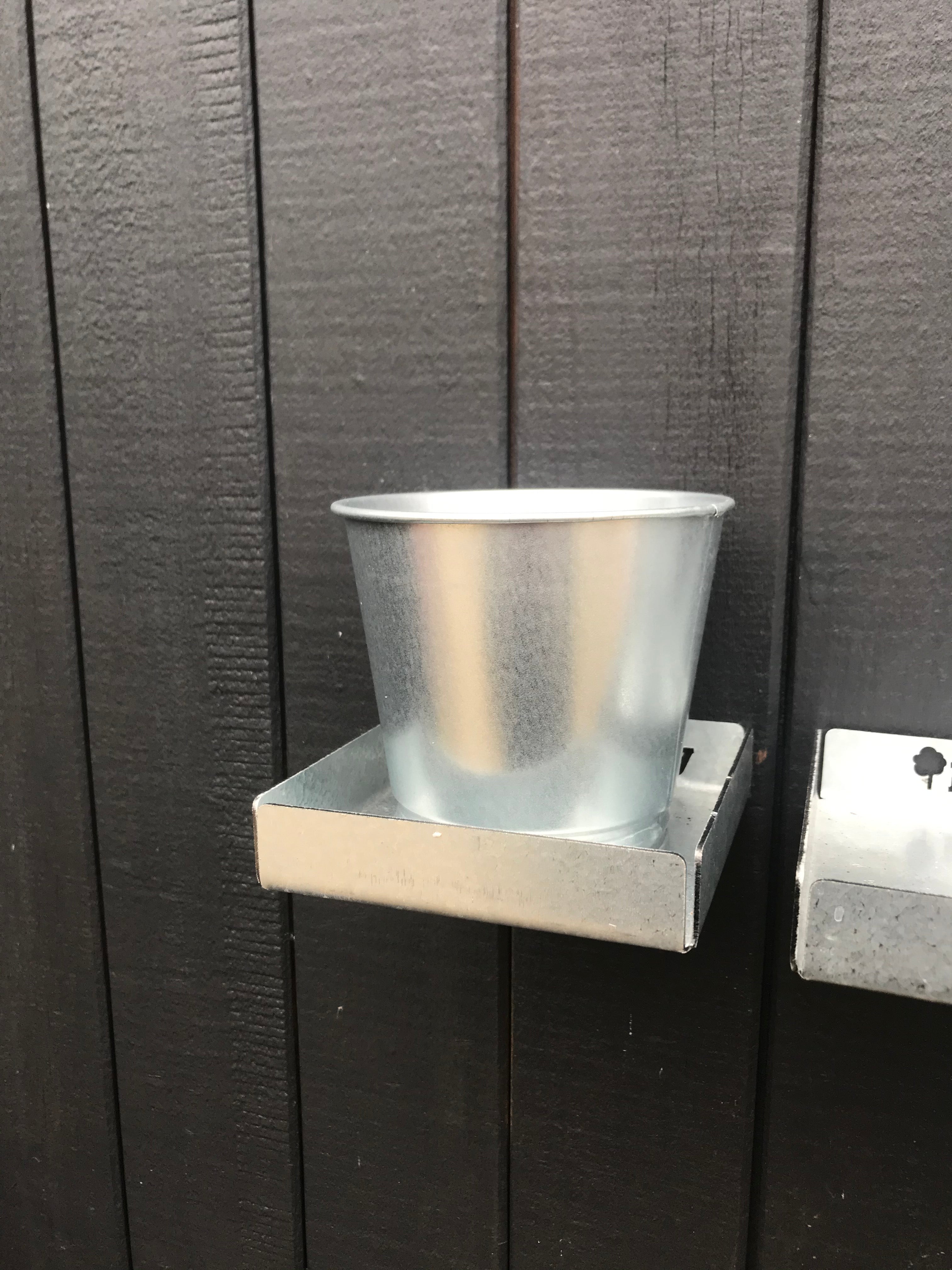 Small Galvanised Plant Pot (9cm) - Indoor Outdoors