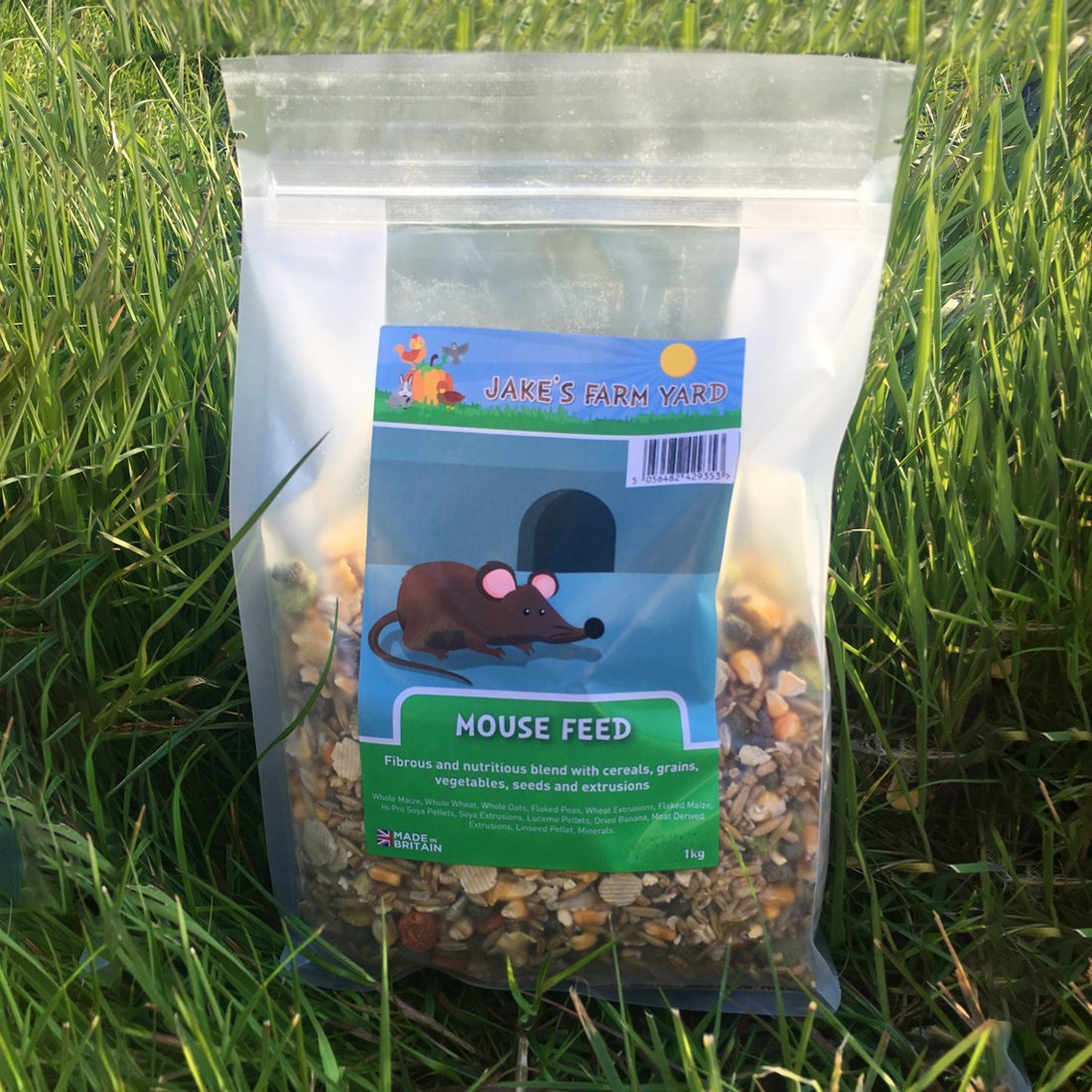 Jake's Farm Yard Mouse Feed (1kg Bag) I Indoor Outdoors