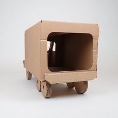 Jakes Farm Yard Cardboard Cat Truck Enrichment Toy | Indoor Outdoors