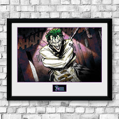 DC Icons Joker Arkham Asylum Framed Collectors Print - Indoor Outdoors