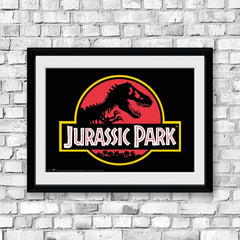 Jurassic Park Logo Framed Collectors Print - Indoor Outdoors