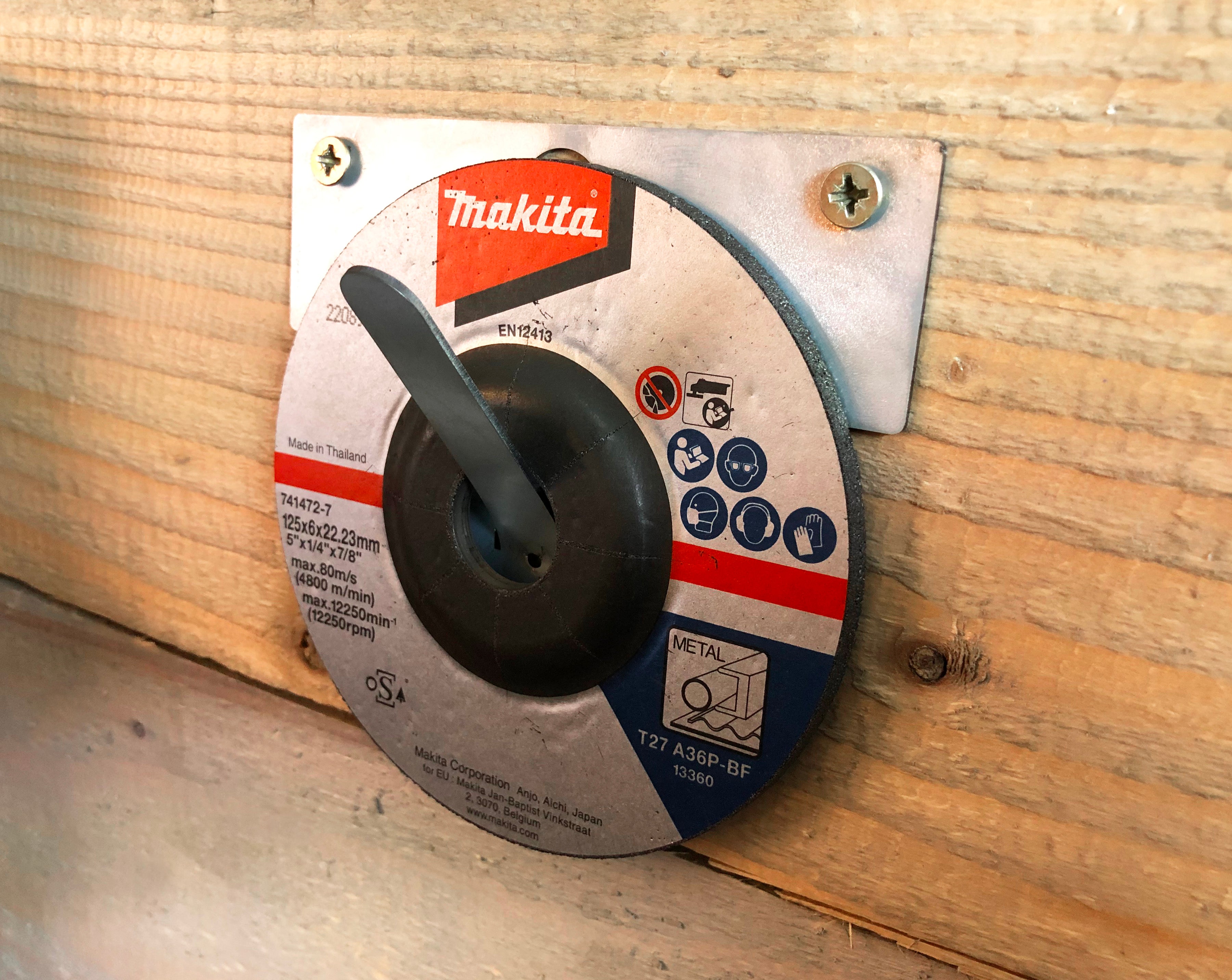 MegaMaxx UK™ Angle Grinder Wall Bracket Tool Holder  - Indoor  Outdoors