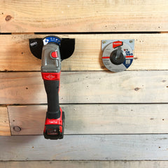 MegaMaxx UK™ Angle Grinder Wall Bracket Tool Holder  | Indoor  Outdoors