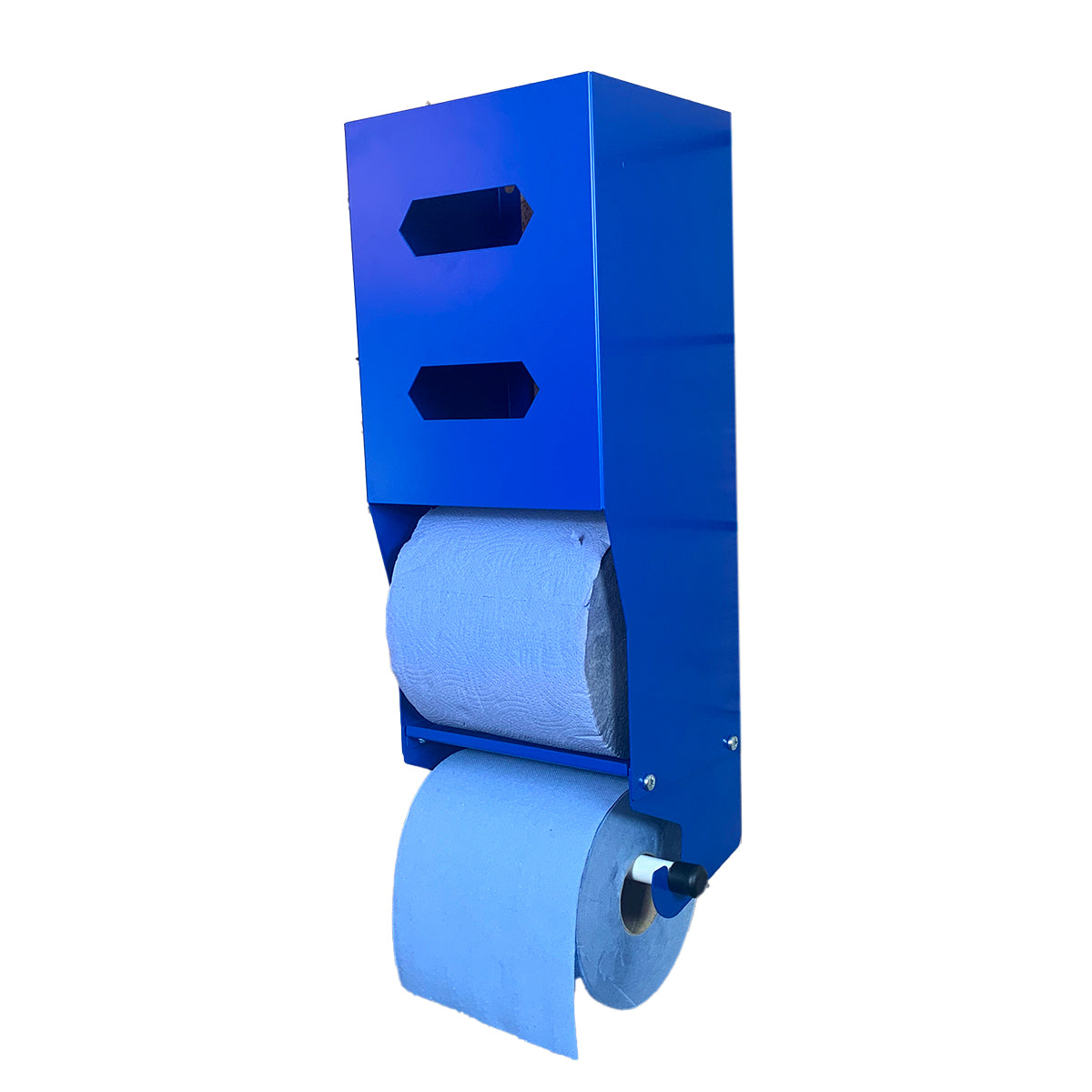 MegaMaxx UK™ Blue Roll & Paper Towel Holder Dispenser - Indoor Outdoor
