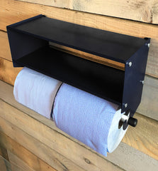 MegaMaxx UK™ Dual Blue Roll & Paper Towel Holder - Indoor Outdoors