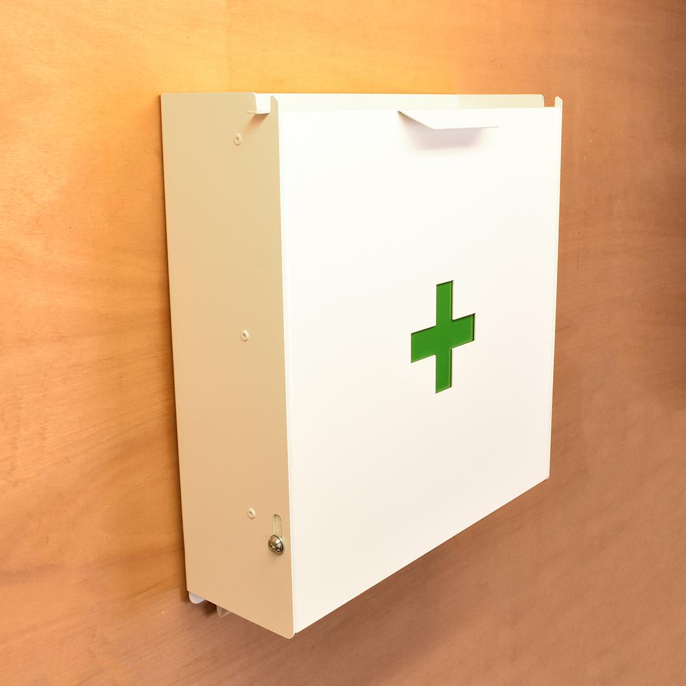 MegaMaxx UK™ First Aid Wall Mount Steel Cabinet | Indoor Outdoors