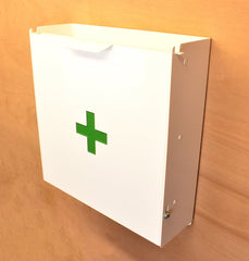 MegaMaxx UK™ First Aid Wall Mount Steel Cabinet - Indoor Outdoors