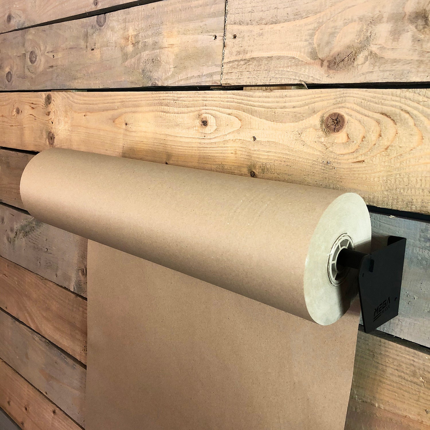 MegaMaxx UK™ Wall Mounted MaxxKraft Brown Paper Roll Dispenser | Indoor Outdoors