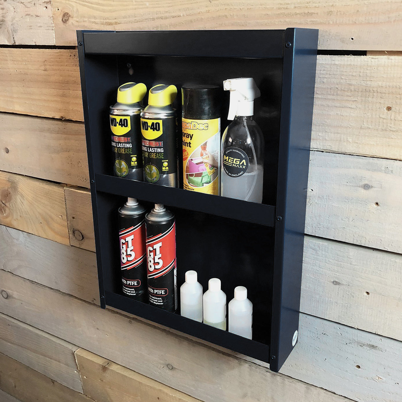 MegaMaxx UK™ Wall Mounted Storage Shelving Cabinet | Indoor Outdoors