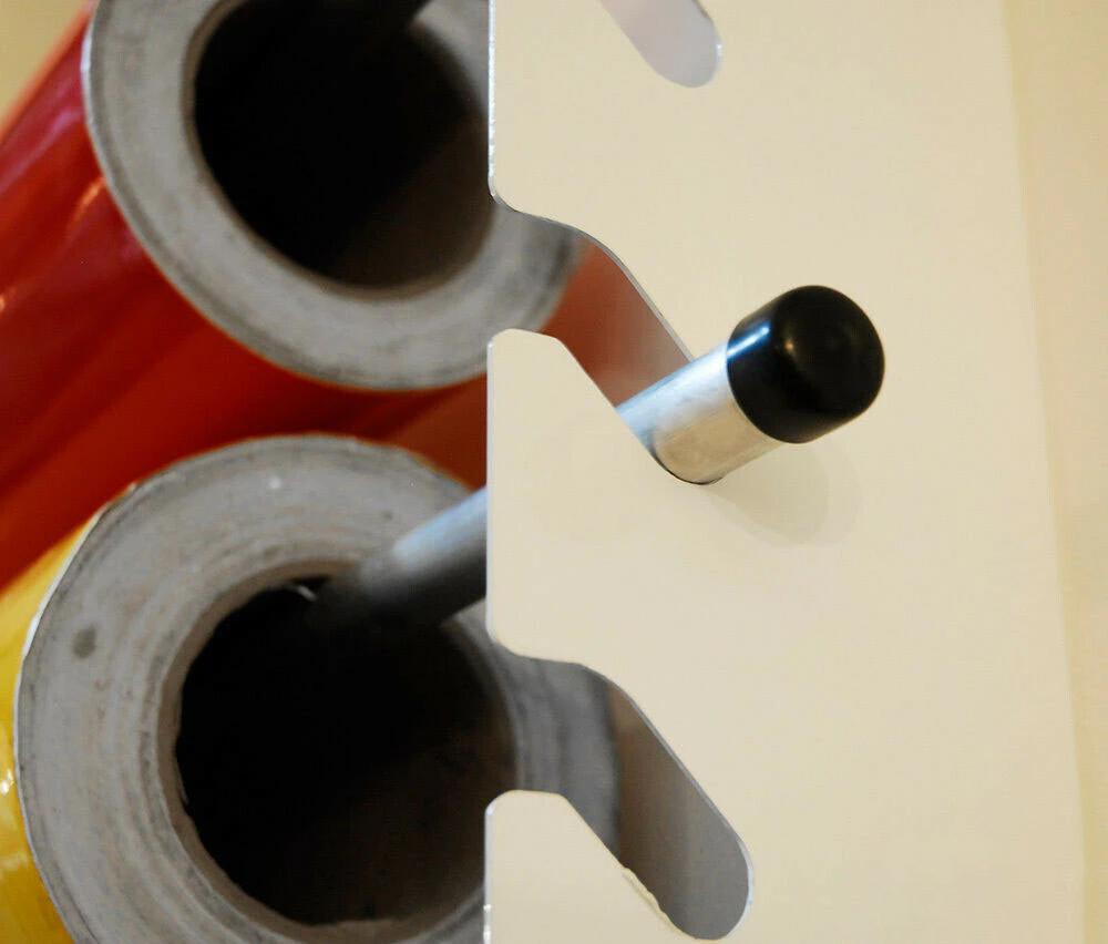 Vinyl Roll Holder Storage Rack - Wall Mounted