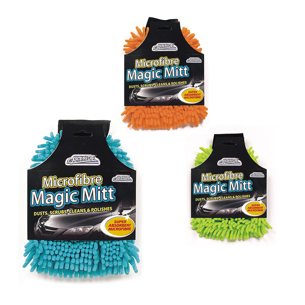 MicroFibre Cleaning Mitt (3 Colours Available) - Indoor Outdoors