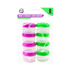 Mini Storage Containers for Food Pack of 8