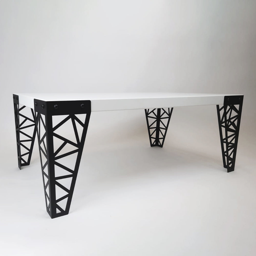 Okunai "Kohiburu" Geometric Steel Coffee Table | Indoor Outdoors