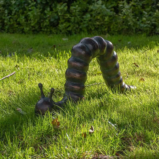 Fergus McArthur Caterpillar Bronze Effect Sculpture - Indoor Outdoors