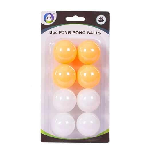 Ping Pong Balls (8 Pack) - Indoor Outdoors