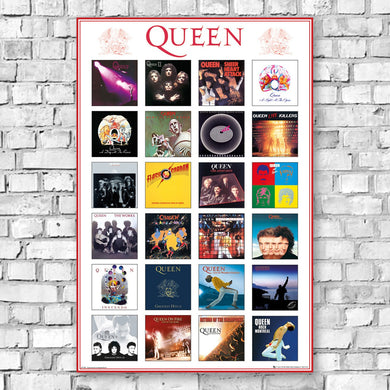 Queen Album Covers Collectors Poster - Indoor Outdoors