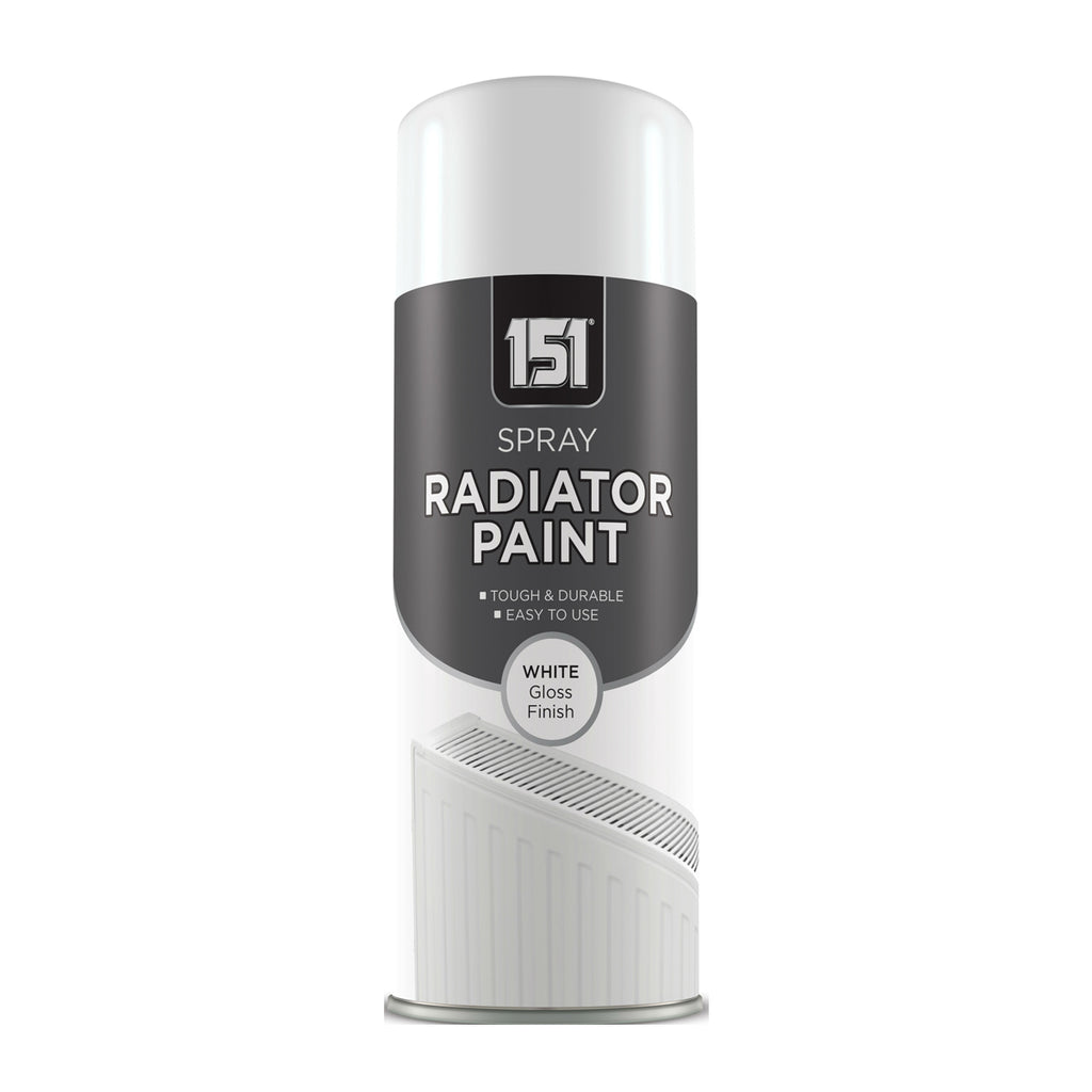 White Radiator Paint Spray Can (200ml) Gloss Finish