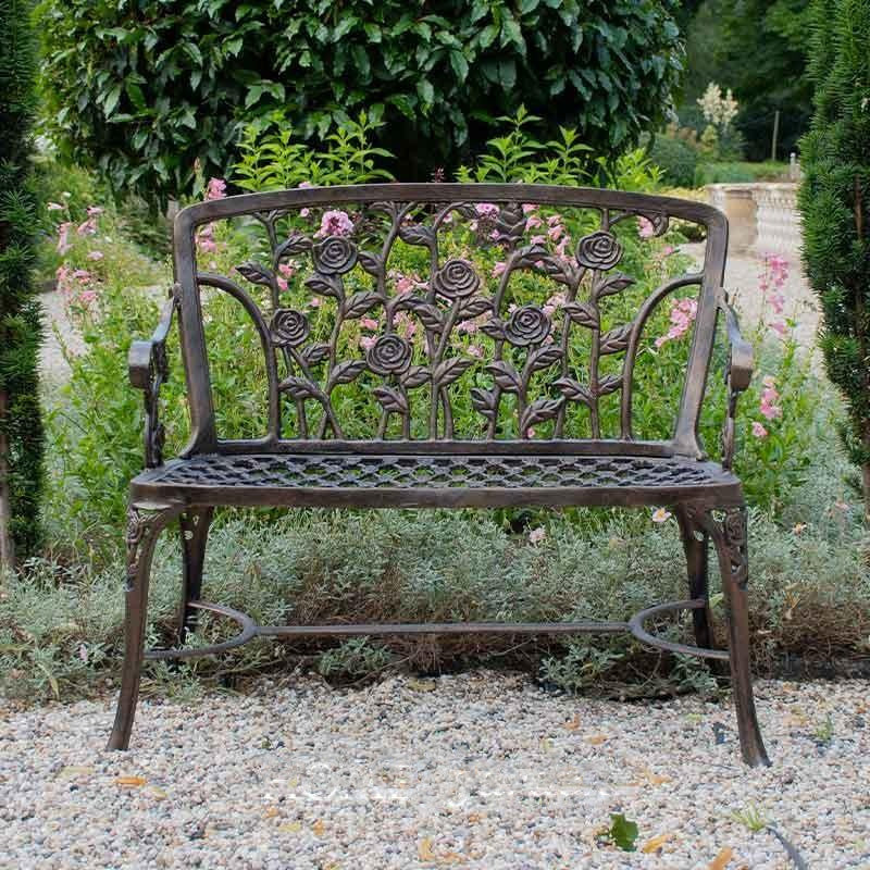 Fergus McArthur Bronze Effect Rose Garden Bench