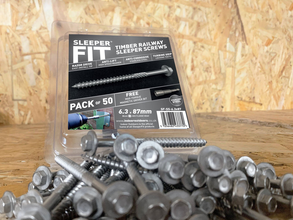 Stainless Steel Railway Sleeper Screws SleeperFit