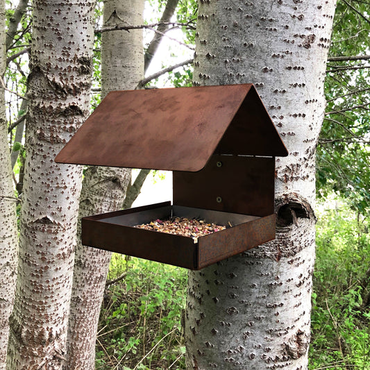 Small Rustic Wildlife Bird Feeder - Indoor Outdoors