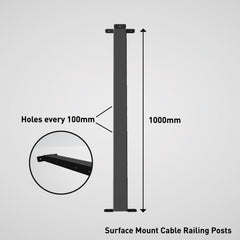 Surface-Mount-Cable-Railing-Post