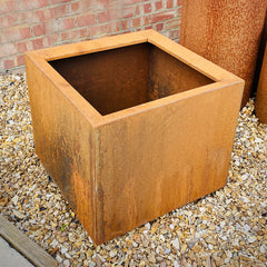 Bellamy Commercial Grade Rustic Steel Planter Troughs (3 Sizes Available) - Indoor Outdoors