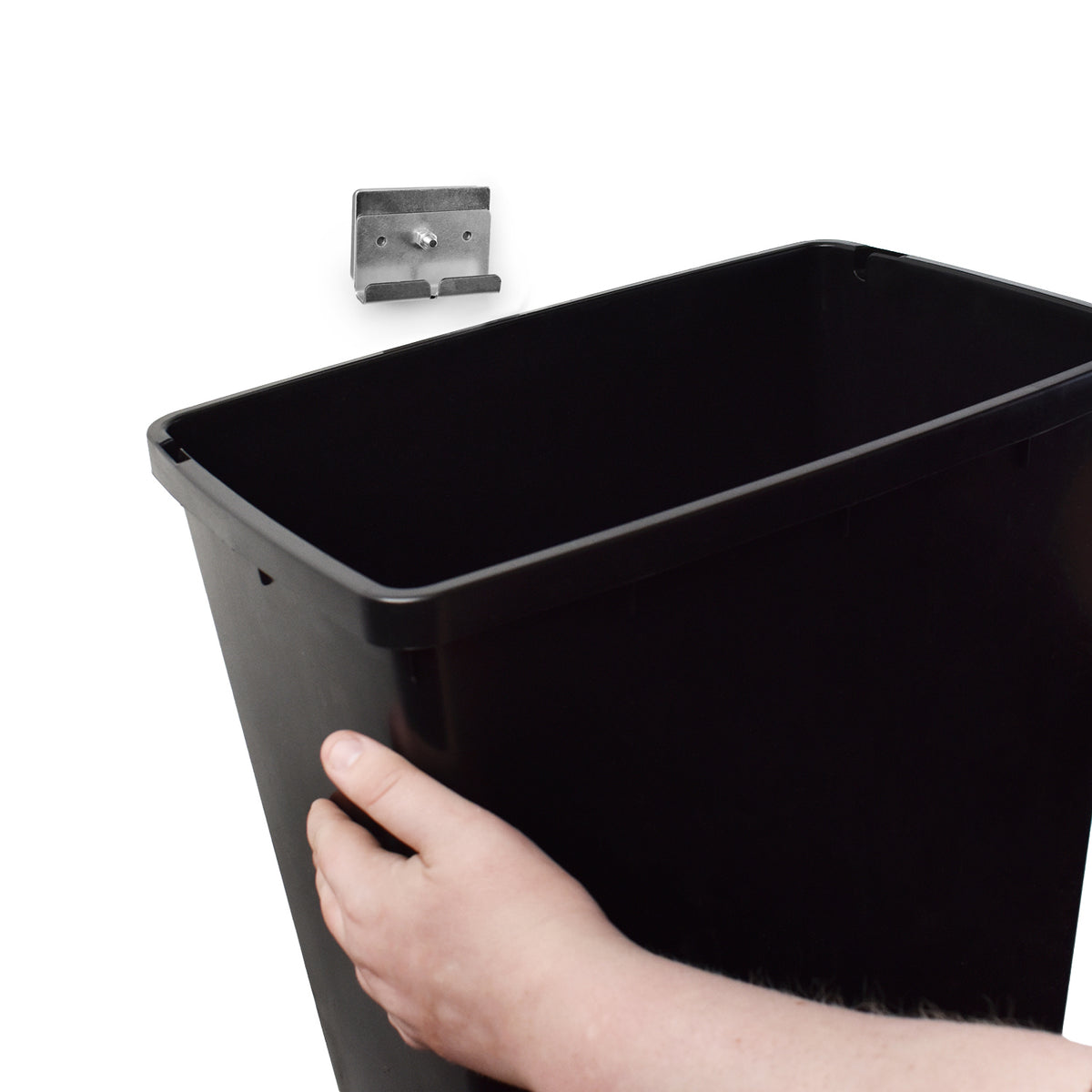 MegaMaxx UK™ Wall Mount Bin Bracket with 40L Utility Bin - Indoor Outdoors